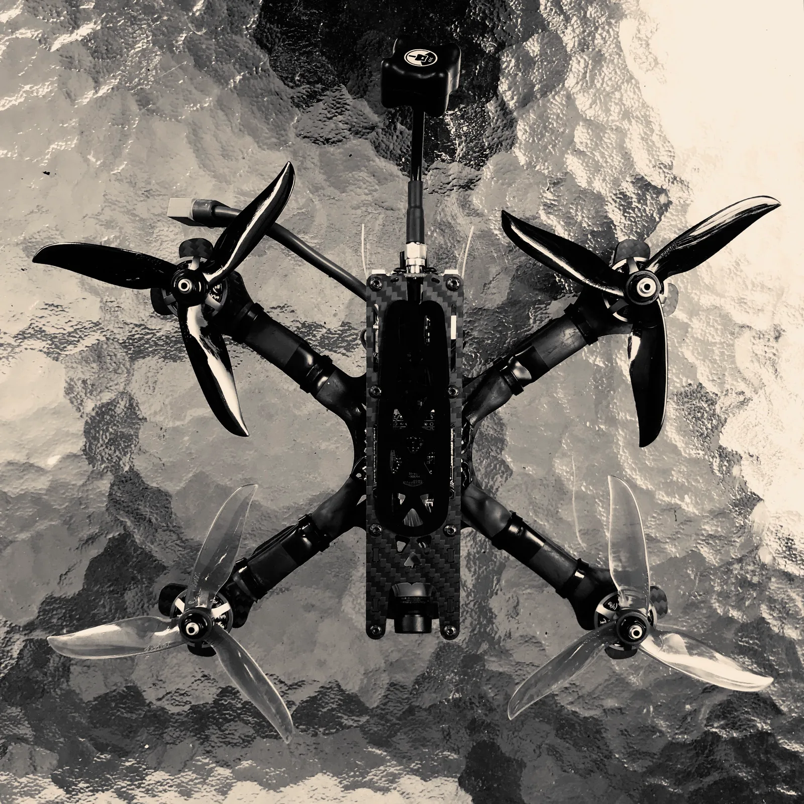 FPV freestyle drone assembly
